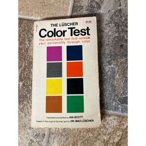 The Luscher Color Test Remarkable Psychology Book Ian Scott Max Luscher